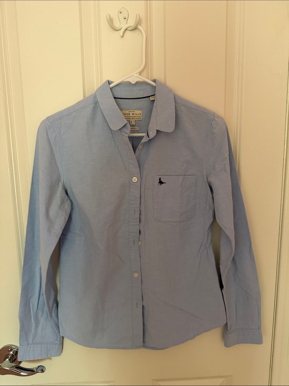 Jack Wills Pale Blue Button-Down Oxford Shirt for Men